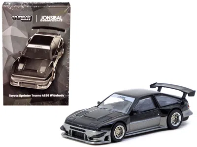 Tarmac Works Toyota Sprinter Trueno Ae86 Widebody Rhd (right Hand Drive) "jonsibal Designworks" Black And Gray Me