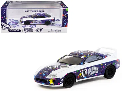 Tarmac Works Toyota Supra Rhd (right Hand Drive) #10 "billionaire Boys Club" Purple And White With Graphics "hobb In Multi