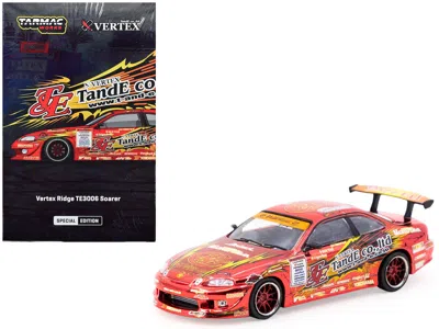 Tarmac Works Toyota Vertex Ridge Te3006 Soarer Rhd (right Hand Drive) Chrome Red With Graphics "tokyo Auto Salon 