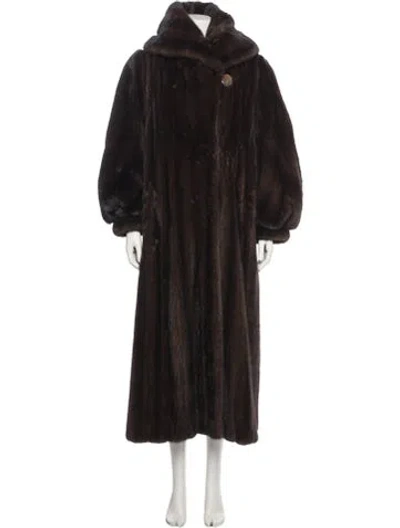 Pre-owned Tarnopol's Vintage Mink Fur Coat In Brown