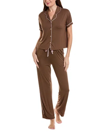 Tart 2pc Sophia Pajama Set In Brown