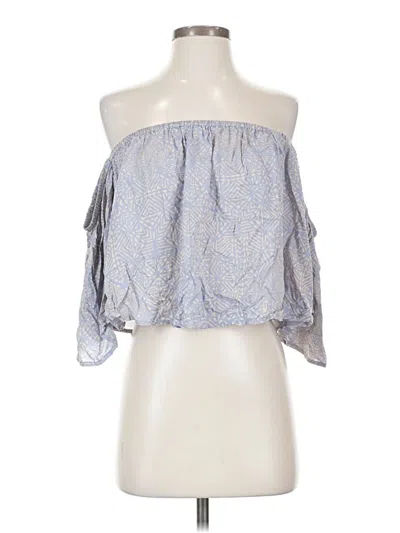 Pre-owned Tart 3/4 Sleeve Blouse In Blue