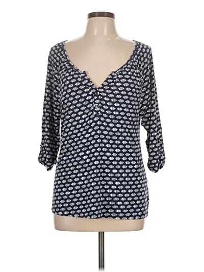 Pre-owned Tart 3/4 Sleeve Blouse In Blue