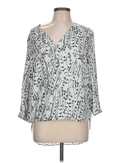 Pre-owned Tart 3/4 Sleeve Blouse In Silver