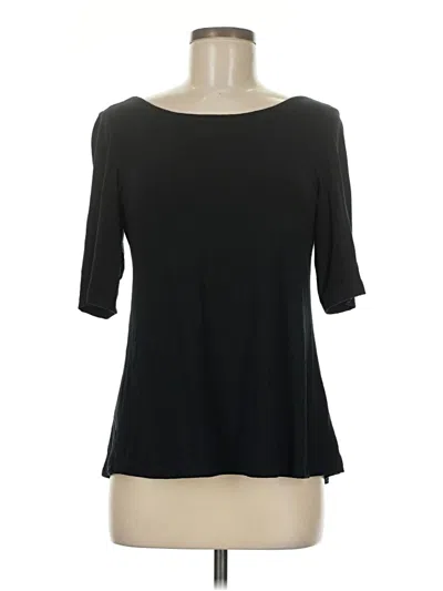 Pre-owned Tart 3/4 Sleeve Top Black Boatneck Tops