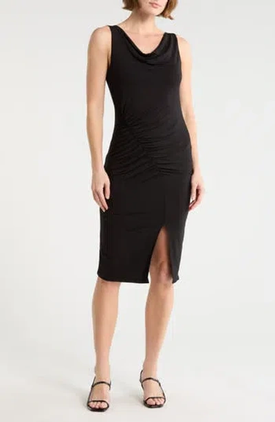 Tart Amaya Ruched Body-con Dress In Black
