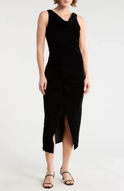 Tart Amaya Velvet Midi Dress In Black