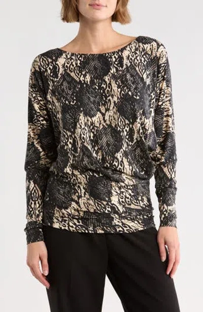 Tart Anita Asymmetric Long Sleeve Top In Multi