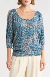 Tart Bette Scrunch Top In Blue