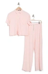 Tart Brushed Jersey Pajamas In Spring Stripe