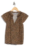 Tart Brynn Short Sleeve Top In Brown