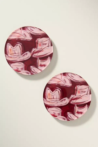 Tart By Taylor Acrylic Round Coasters, Set Of 2