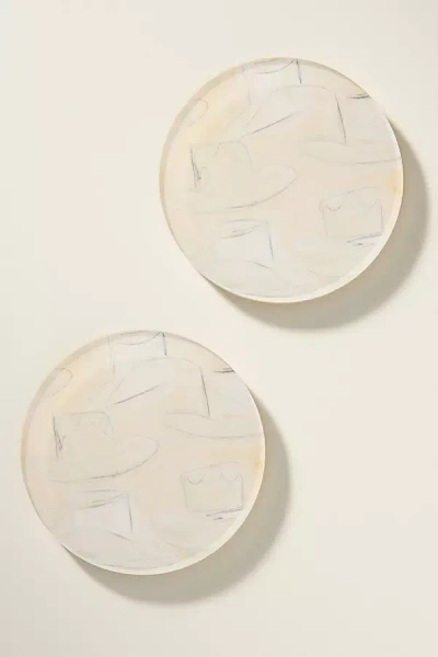 Tart By Taylor Acrylic Round Coasters, Set Of 2