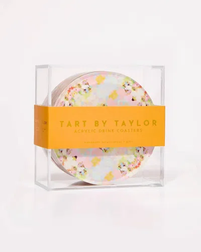 Tart By Taylor Brooks Avenue Coaster In Pink In Transparent