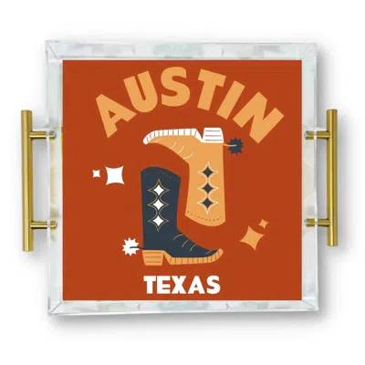 Tart By Taylor Kickoff College Towns Large Tray In Austin In Orange