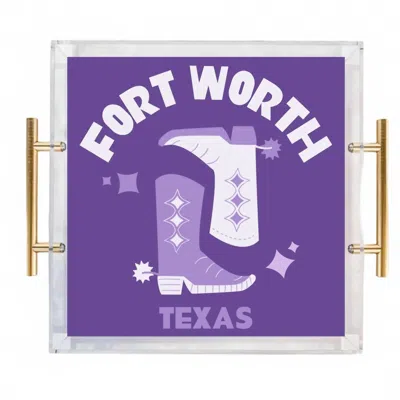 Tart By Taylor Kickoff College Towns Large Tray In Fort Worth In Purple