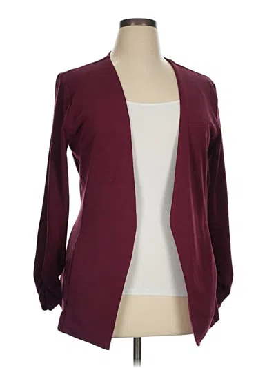 Pre-owned Tart Cardigan Sweater In Burgundy