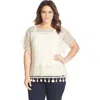 Tart 'caris' Crochet Lace Top In Ivory