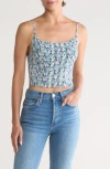Tart Cassedy Crop Tank In Spring Snake