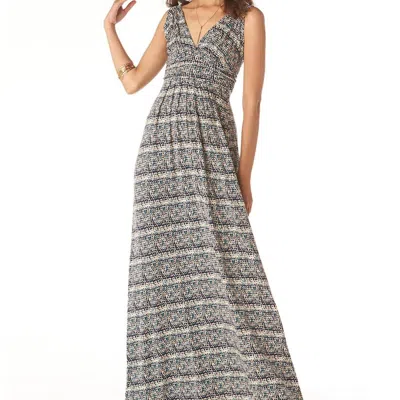 Tart Collections Adrianna Maxi Dress In Animal Abstract In Grey