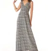 TART COLLECTIONS ADRIANNA MAXI DRESS IN ANIMAL ABSTRACT