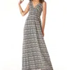 Tart Collections Adrianna Maxi Dress In Animal Abstract In Grey
