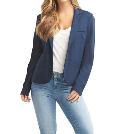 Tart Collections Aiko Blazer In Deep Navy In Blue