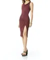 Tart Collections Amaya Midi Dress In Fig In Burgundy