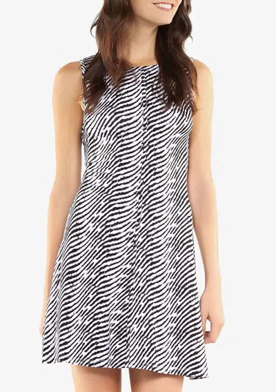 Tart Collections Aubree Mini Dress In Line Zebra In Multi