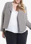 Tart Collections Aviana Plus Jacket In Neon Aztec In Multi