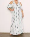 Tart Collections Beckett Plus Maxi Dress In Brushed Stripe In Multi