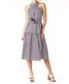 Tart Collections Bella Midi Dress In Poplin Stripe/mini Poplin Stripe In Multi