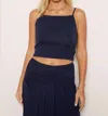 Tart Collections Cassedy Top In Peacoat In Blue