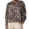 Tart Collections Charise Top In Abstract Tie Dye Animal In Multi