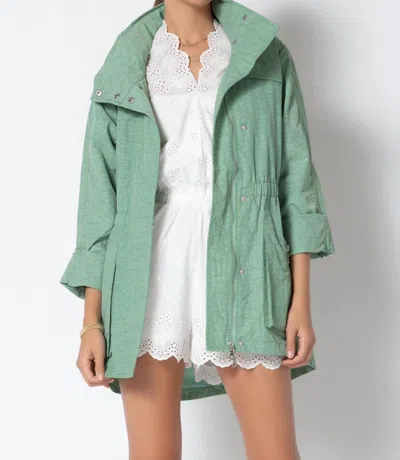 Tart Collections Cory Solid Jacket In Sea Glass In Multi