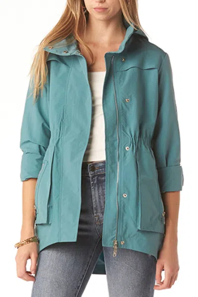 Tart Collections Cory Weather Jacket In Brittany Blue In Multi