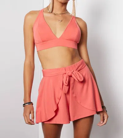 Tart Collections Dakota Bralette In Deep Sea Coral In Multi