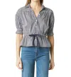 Tart Collections Ellie Stripe Top In Poplin Stripe In White