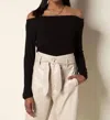 Tart Collections Elvira Top In Black In Black