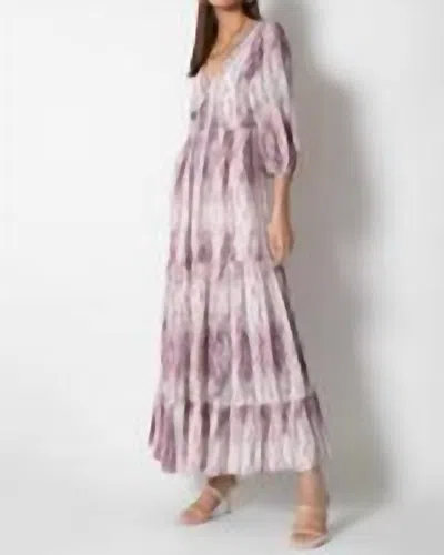 Tart Collections Emeline Dress In Linear Dusk In Pink