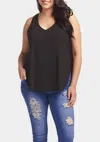 Tart Collections Emerson Plus Top In Black In Black
