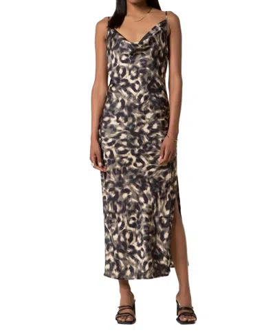 Tart Collections Evette Dress In Abstract Tie Dye Animal In Multi