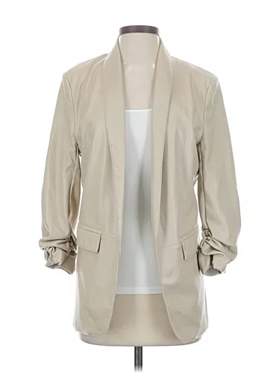 Pre-owned Tart Collections Faux Leather Jacket In Tan