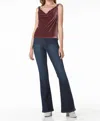 Tart Collections Fern Velvet Top In Windsor Wine In Multi