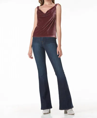 Tart Collections Fern Velvet Top In Windsor Wine In Multi