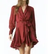 TART COLLECTIONS GLENNA DRESS IN CABERNET