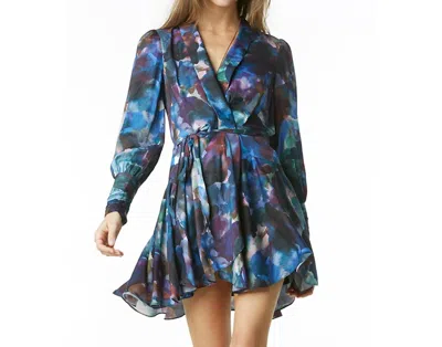 Tart Collections Glenna Silk Floral Dress In Twilight Petals In Multi