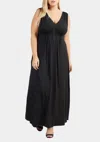 Tart Collections Grecia Plus Maxi Dress In Black In Black
