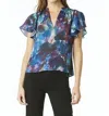 TART COLLECTIONS HASINA FLORAL TOP IN TWILIGHT PETALS