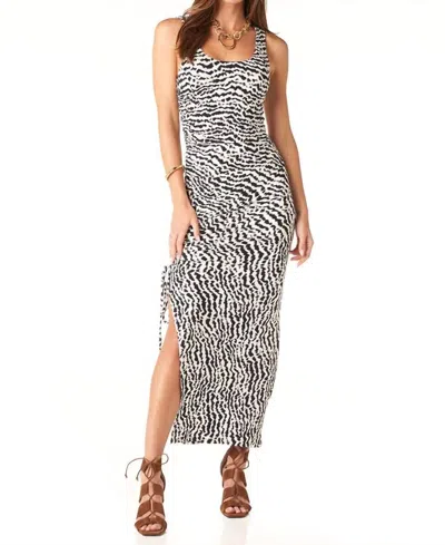 Tart Collections Ines Dress In Abstract Tiger In Multi